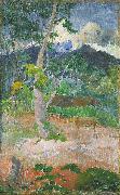 Paul Gauguin Landscape with a Horse France oil painting artist